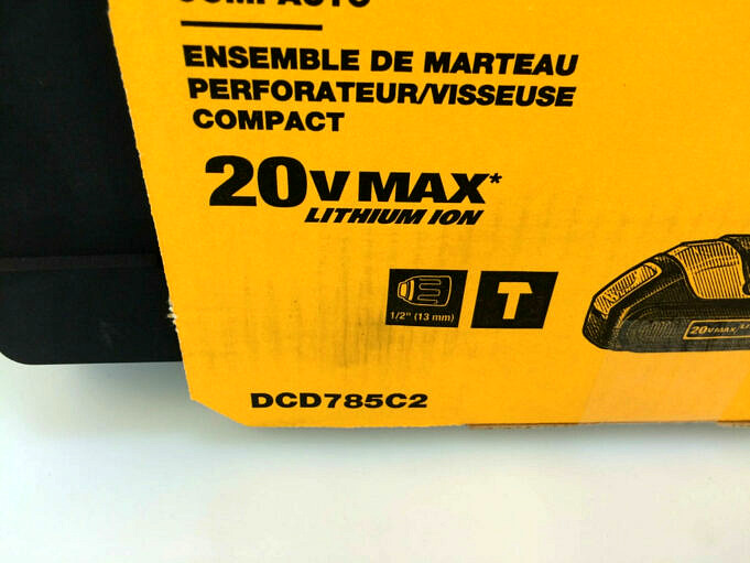 Examen Du Marteau Perforateur Compact DeWalt DCD785C2 20V Max Lithium-Ion